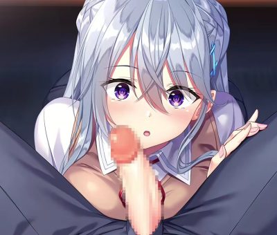 まだチンコの扱いも知らなそうな純粋ポイ表情でご奉仕！